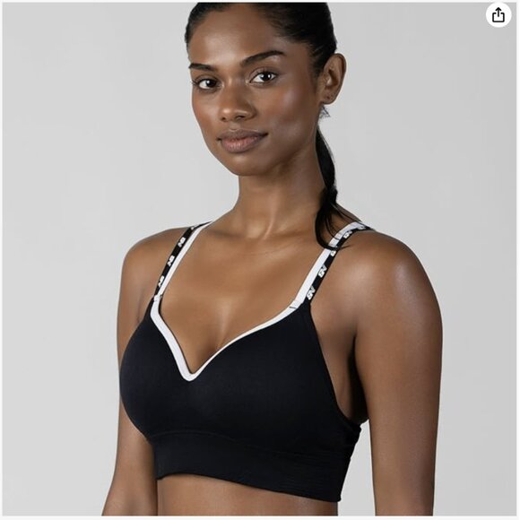 NWT New Balance Molded Cup Sports Bra, Seamless, Yoga Workout Large (B-C cup) - Picture 3 of 4